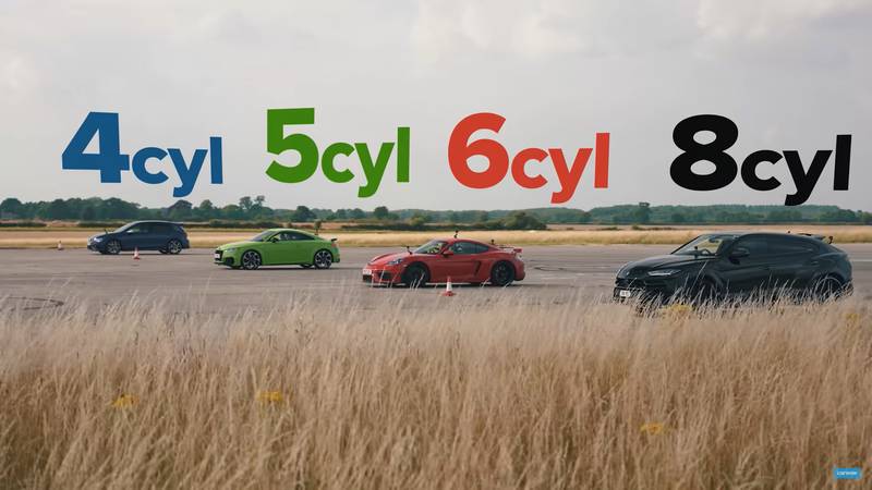 Crazy Race: Lamborghini Urus vs Porsche Cayman GT4 vs Audi TTRS vs Golf R
- image 1016715