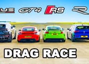Crazy Race: Lamborghini Urus vs Porsche Cayman GT4 vs Audi TTRS vs Golf R - image 1016922