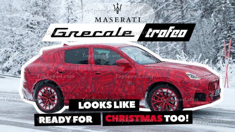 Maserati Grecale Trofeo Spotted in Christmas Red Just In Time for the Holidays