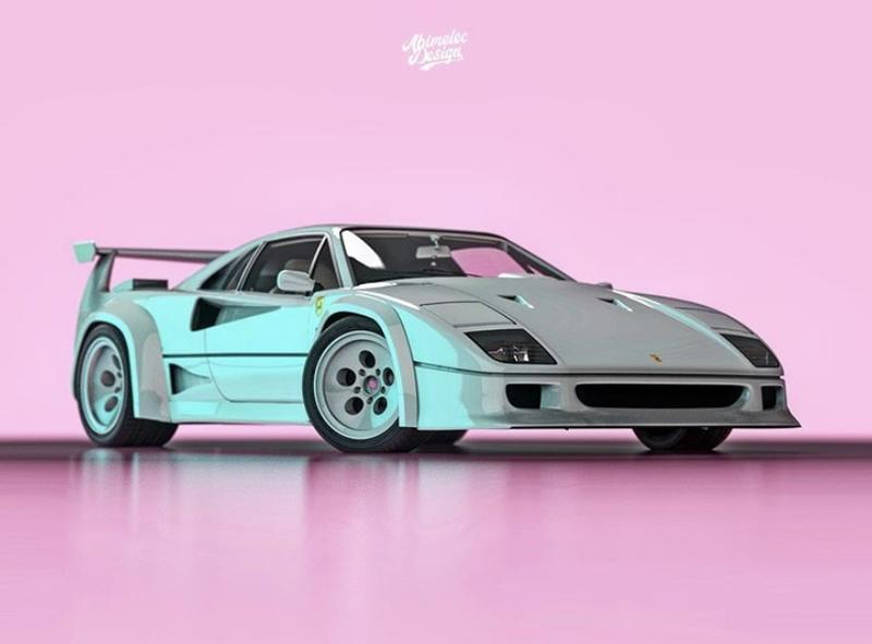 Someone Created the Love Child Between the Ferrari F40 and the Lamborghini Countach And It's Not That Shocking