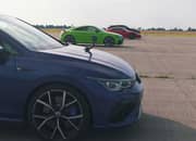 Watch The Lamborghini Urus Fight It Out Against The Audi TT-RS, The Porsche Cayman GT4, and The Volkswagen Golf R - image 1016736