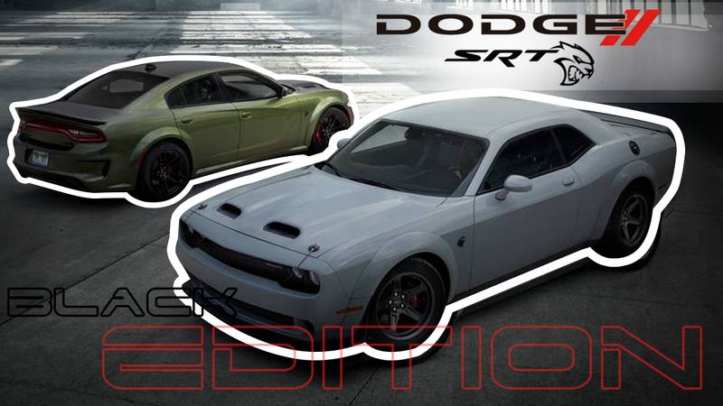 2022 Dodge Charger And Challenger SRT Black Package