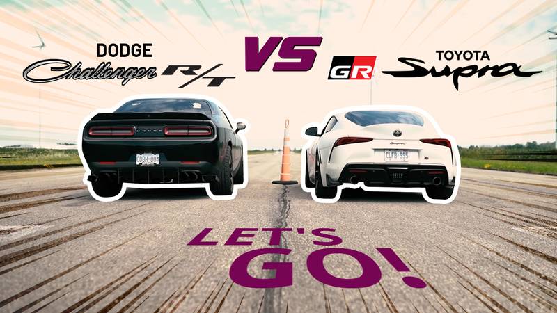 A Dodge Challenger Might Be Intimidating, But Not To This Toyota Supra GR