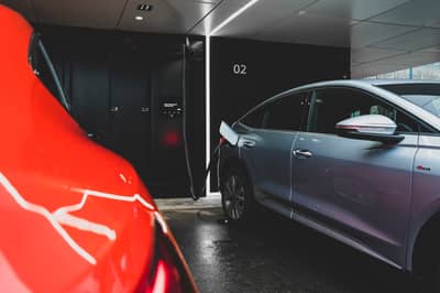 Audi's Innovative Quick Charging Hub: Chill In A Swanky Lounge Or Test Drive an E-Tron