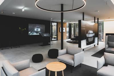 Audi's Innovative Quick Charging Hub: Chill In A Swanky Lounge Or Test Drive an E-Tron