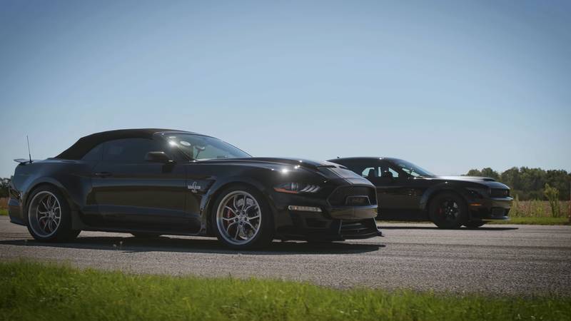Dodge Demon vs Shelby Super Snake Widebody: Exorcism vs Venomous Snake Bites On The Drag Strip!