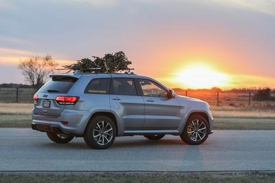 How Do You Make the World's Fastest Christmas Tree? Strap It on Top of a Hennessey-Tuned Jeep!