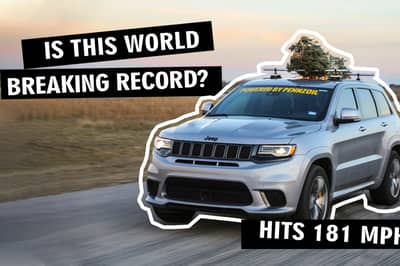 How Do You Make the World's Fastest Christmas Tree? Strap It on Top of a Hennessey-Tuned Jeep!