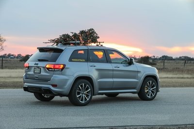 How Do You Make the World's Fastest Christmas Tree? Strap It on Top of a Hennessey-Tuned Jeep!