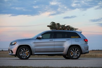 How Do You Make the World's Fastest Christmas Tree? Strap It on Top of a Hennessey-Tuned Jeep!