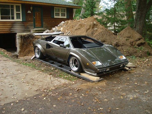 Man builds Lamborghini Countach replica in 17 years