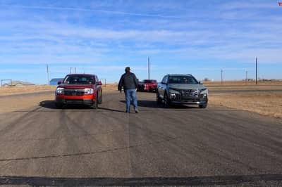 Watch Five Pickup Trucks Try To Invoke The Usain Bolt Spirit In Them In This Drag Race