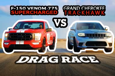 Stock Jeep Trackhawk Takes On The Venom 775 F-150 By Hennessey Performance