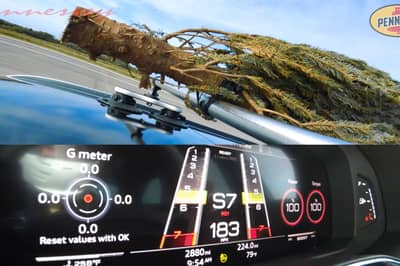 This Audi RS6 Sleigh Takes A Christmas Tree For A Ride!