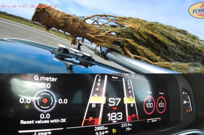 This Audi RS6 Sleigh Takes A Christmas Tree For A Ride!