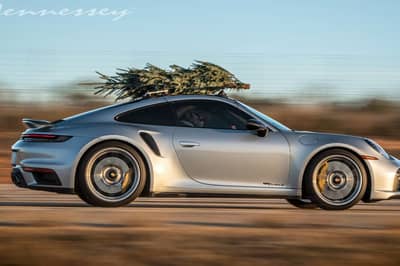 This Audi RS6 Sleigh Takes A Christmas Tree For A Ride!