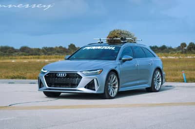 This Audi RS6 Sleigh Takes A Christmas Tree For A Ride!