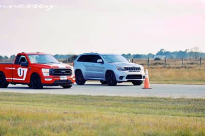 Stock Jeep Trackhawk Takes On The Venom 775 F-150 By Hennessey Performance