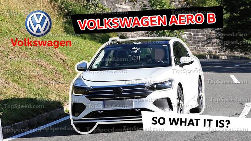Volkswagen Aero B Caught Looking Like a Passat-Arteon Mashup