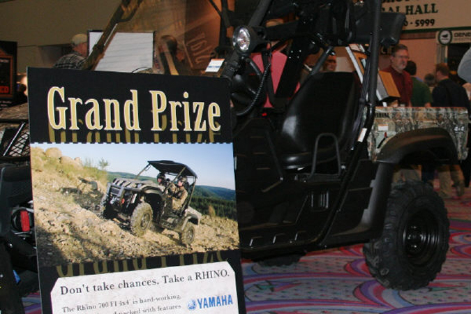 Yamaha gave away Rhino 700 FI at 30th Anniversary SHOT Show
